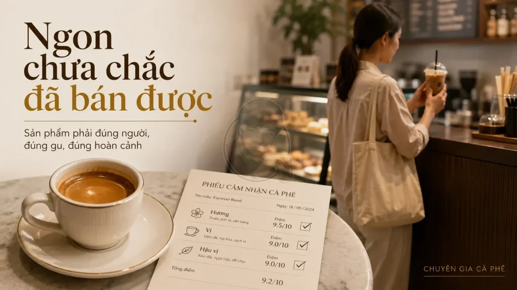 Sự khác biệt giữa cà phê ngon và sản phẩm phù hợp với khách hàng Take Away.