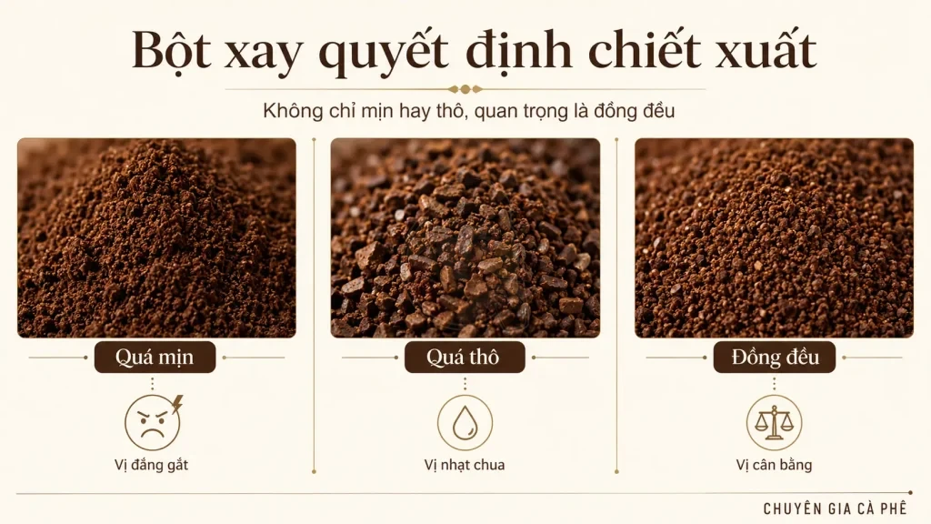 Không chỉ mịn hay thô, quan trọng là đồng đều