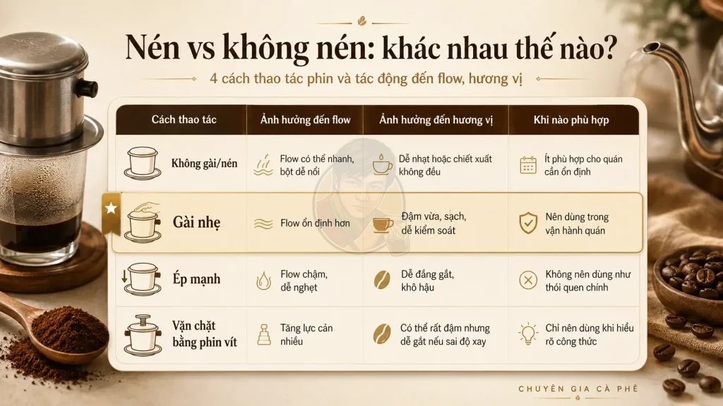 Khác nhau giữa nén và không nén
