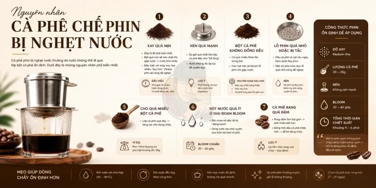 Tại sao phin bị nghẹt nước? Hiểu đúng Channeling