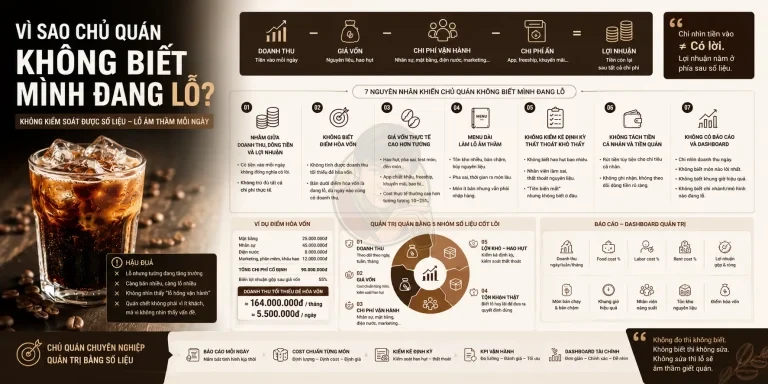 Vì sao chủ quán không biết mình đang lỗ?