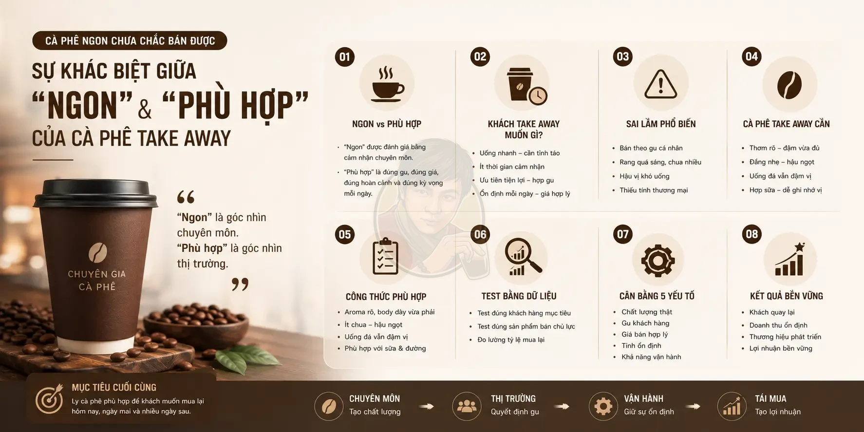 Cà phê ngon chưa chắc bán được – vì sao?